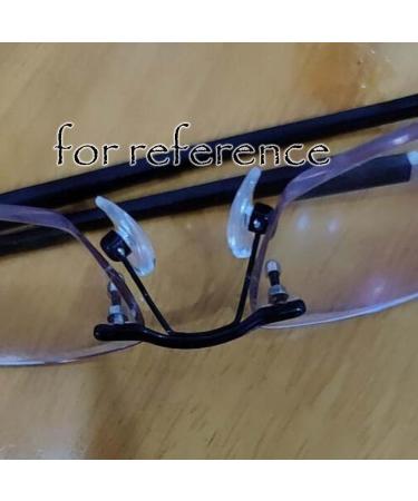 Metal Replacement Nose Bridge for Rimless Glasses - 1 Piece Black | International Shipping - Buy Online on GoSupps.com