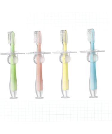 Buifulsic Toddler Toothbrush Set - 4 Baby First Toothbrushes for Training Bite-Safe Bristles Ideal for Toddlers - Buy Online on GoSupps.com