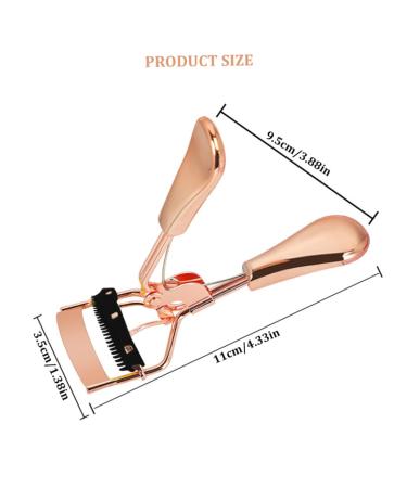Precision Eyelash Curler with Comb & 2 Refill Pads - Best Eye Makeup Tool for Women & Girls - Buy Online on GoSupps.com