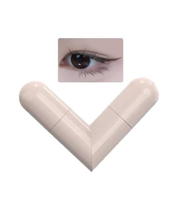 Rrlihjgu Eyeliner stamps cat wing stencil double effect waterproof dirtresistant tracker long grip tools makeup eyebrows Brown