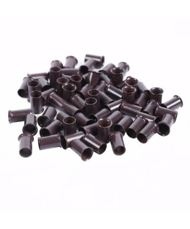 Ozaqv of course 3.4mm 1000 pieces long Euro lock flawing micro copper tube rings pearl compounds human hair extensions tools hair accessories (color: 13 blonde)