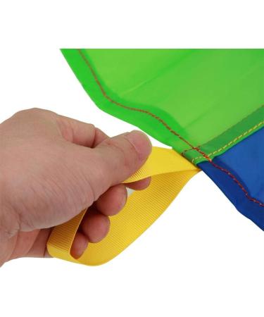 Kids Parachute: Giant Multicolored Play Canopy with 16 Handles - Indoor & Outdoor Toy for Teamwork and Fitness | 3.6m/142 - Buy Online on GoSupps.com