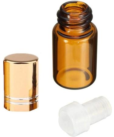 Lidylinashop Roll-On Essential Oil Glass Bottles - Gold Etheric Oil Scooters for Easy Application - Buy Online on GoSupps.com