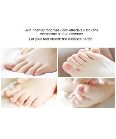 Allbestaye Rose Feet Peeling Foot Mask | Exfoliating Socks for Pedicure & Dead Skin Remover Foot Care Solution for Calluses - Buy Online on GoSupps.com