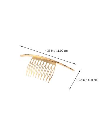 Lurrose 2Pcs French Twist Comb - Alloy Metal Hair Clips for Bridal Wedding - Elegant Women's Hair Accessories for International Shipping - Buy Online on GoSupps.com