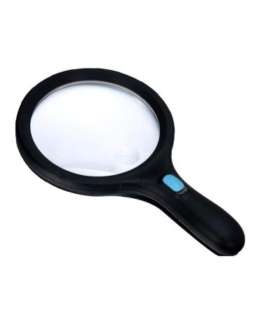 Glass Handheld Magnifier Enlarged Mirror Extra Large 5.5" Glass with Bright 10 LED Lights 2X Lens 5X Zoom Reading Handheld Loupe Magnifier Magnifier for Reading Made in China