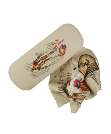 Artis Vivendi glasses case The good Doctor Human Body covered with microfibre velour EXCLUSIVELY FROM US