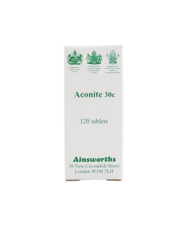 Ainsworths - Aconite 30c Homoeopathic Rem 120 tablet