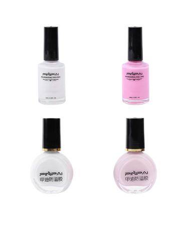 5 set of Nail Polish Glue Peel Off Liquid Nail Art Tape Latex Tape Finger Skin Protected Liquid Nail Care Tool White 15ml 5 set of (White 15ml) - Buy Online on GoSupps.com