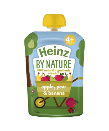 Heinz Apple Pear and Banana Fruit Pouch 6 x 100 g