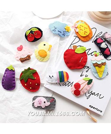 CRIZAN Handmade Felt Strawberry Hair Clips Set for Baby Girls - Buy Online on GoSupps.com