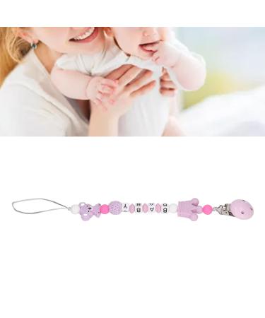 Clip Holder Teething Toy - Washable Cartoon Silicone Clip for Toddlers - Purple Shower Gift - Buy Online on GoSupps.com