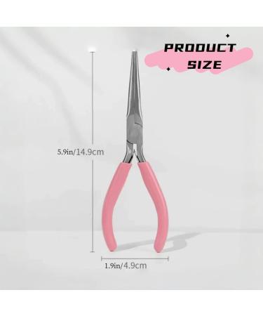 Professional C Curve Nail Tip Pliers - Stainless Steel Nail Sculpting Tool for DIY & Salon Use | Pink Nail Shaping Tweezers - Buy Online on GoSupps.com