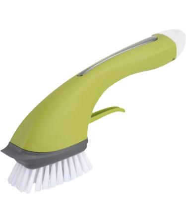 Kitchen Brushes for Dishes - Automatic Soap Dispensing Dish Brush with Long Handle - Reused Add Detergent Dish Scrubber Kitchen Cleaning Tools for Pot Pan & Dish Green - Buy Online on GoSupps.com