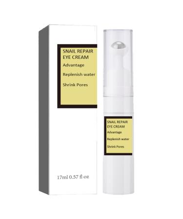 Snail Essence under Eye Cream - Ball Design Eye Bags Remover - Eye Cream for Dark Circles and Puffy Eyes - Anti Aging Eye Cream Tightening Lifting Sagging Skin - Repairing Skin