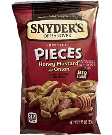 Snyder's Honey Mustard Onion Pretzel Pieces - 2.25 oz, Pack of 10 - Crunchy Snack - Buy Online on GoSupps.com