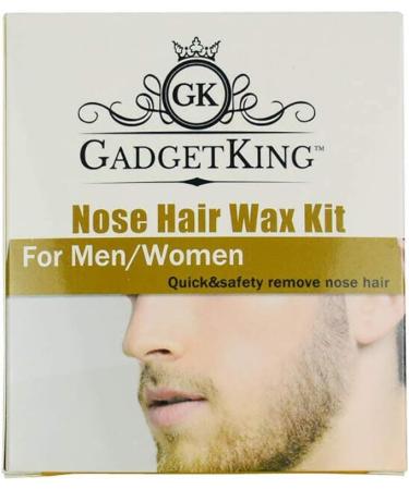 GadgetKing Nose Hair Removal Wax Kit Nasal Ear Hairs Painless Effective Safe Quick Beads Waxing Remover for Men and Woman Ladies DIY Applicator Sticks - Buy Online on GoSupps.com