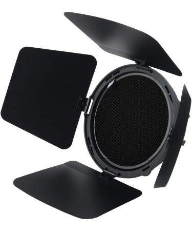 NiceFoto Fresnel Lens Mount with Honeycomb Grids and Barn Doors for Bowens Mount LED Video Light - Compatible with Aputure Light Storm 300D II 120D II Mark 2 COB 120T 120D 120D ii LS C120 Series - Buy Online on GoSupps.com
