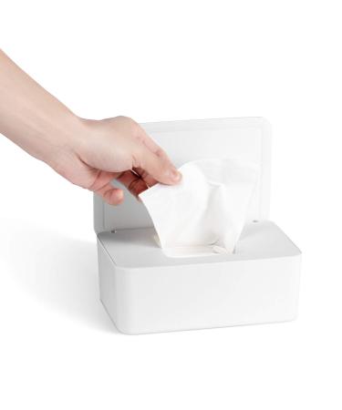 Diaper Wipes Dispenser Baby Wipes Case  Baby Wipe Holder Keeps Wipes Fresh  Perfect Look Wipe Container with Sealing Design White - Buy Online on GoSupps.com