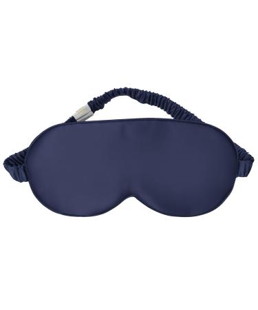 Sleep Mask Silk Eye Mask for Sleeping Women/Men/Girls 19 Momme Both Sides 100% Pure Mulberry Silk Blackout Anti-Allergy Blindfold with Elastic Strap for Night Travel Nap Meditation (Blue) - Buy Online on GoSupps.com
