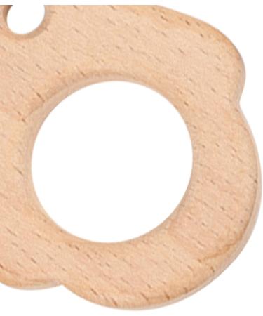 5Pcs Baby Teethers Owl Wooden Chewing Ring | Non-Toxic Robust DIY Jewelry Accessories & Baby Bite Stick - Buy Online on GoSupps.com