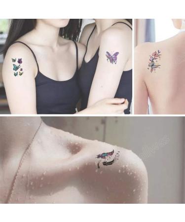 Yesallwas Butterfly Temporary Tattoos for Women - 30 Sheets | Waterproof 3D Fake Tattoos Stickers | Long Lasting and Stylish Butterfly Designs - Buy Online on GoSupps.com
