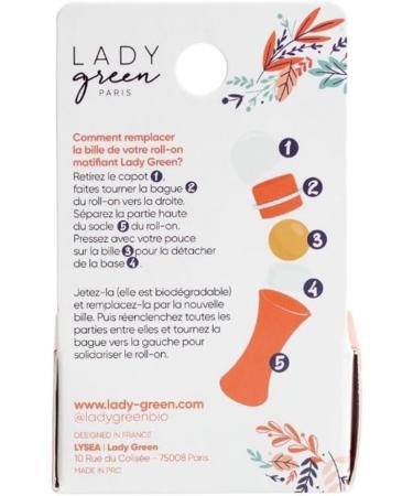 Lady Green Refills (2) for mattifying roll-on Pierre Volcanique - Buy Online on GoSupps.com