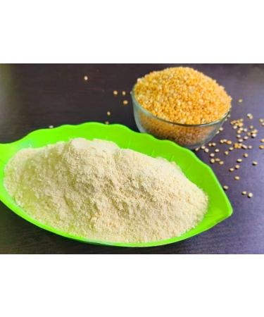 Seelans Fudco Moong Dall Flour | 500G | Yellow Gram Flour | High Protein | Ground Moong Without Husk | Lentil Flour | Indian Origin | Each 500G | Pack Of 4 - Buy Online on GoSupps.com