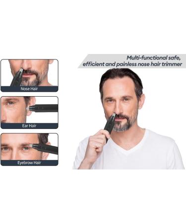 Premium Nose and Ear Hair Trimmer for Men & Women | Stainless Steel IPX7 Waterproof Easy Clean Clippers - Buy Online on GoSupps.com