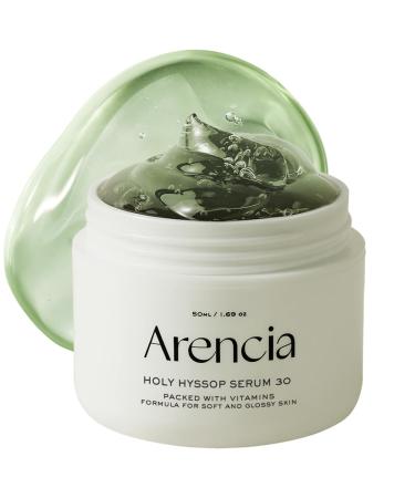 Glow Hyssop Serum - hydrating & Anti-Aging Serum for younger looking Korean Glass Skin 30% Vitamin A C E 10% Niacinamide Peptide