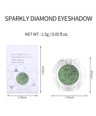 Holographic Glitter Multichrome Eyeshadows | Sparkly Metallic Chameleon Makeup | Multi-Dimensional Festive Eye Looks | International Shipping - Buy Online on GoSupps.com