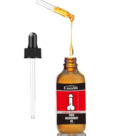 Natural Male Enlargement Massage Oil - Fast Growth Thick & Long | CrazyLife - 10ML - Buy Online on GoSupps.com