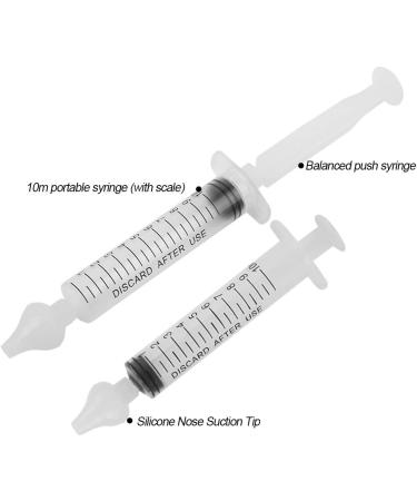 Nasal Irrigator for Newborns & Toddlers | Safe Nose Cleaner with Reusable Silicone Tip | 2 Box Syringe Set | 4Pcs 10ML - Buy Online on GoSupps.com