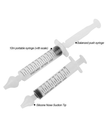 Syringe Nasal Irrigator for Babies - Portable Infant Nose Cleaner, Natural Relief & Hygiene (2 Pack) - Buy Online on GoSupps.com