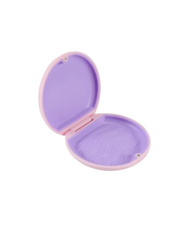 Annhua braces box Dento Box denture box braces box for aligner case invisible braces mouth guard (pink)