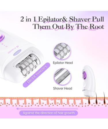 Smooth Glide Epilator for Women - Portable Facial Hair Removal Ideal for Face & Bikini - Buy Online on GoSupps.com