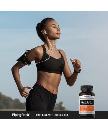 Piping Rock Caffeine Pills 220mg - 300 Tablets | Boost Energy & Metabolism | Non-GMO Gluten Free Pharmaceutical Grade Supplement - Buy Online on GoSupps.com