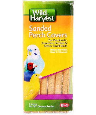 Wild Harvest Sanded Perch Covers for Parakeets, Canaries, Finches & Small Birds - 4 Pack - Buy Online on GoSupps.com