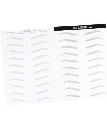 Ipetboom 6 Sheets Pairs Eyebrow Makeup Supplies Artificial Eyebrow Patch Eyebrow Stickers 6d Makeup Tools - Buy Online on GoSupps.com