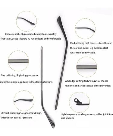 LIUZHIPENG Metal Glasses Replacement Arm - Universal Eyeglass Temple Legs for Thin Frames & Sunglasses | Durable & Stylish - Buy Online on GoSupps.com