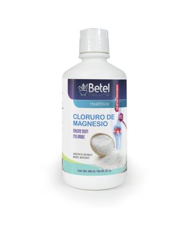 Cloruro de Magnesio Sabor Natural Liquid by Betel Natural - Magnesium Chloride Natural - 32 Oz