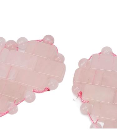 Verdant Touch Jade Stone Eye Patches - Heart-Shaped Pink Eye Pads for Facial Edema Relief | 2 Pack - Buy Online on GoSupps.com