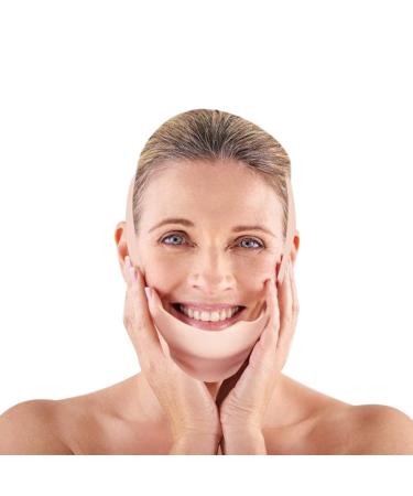 Double Chin Reducer Belt  Silicone V Face Firming Belt for Tightening Skin Preventing Sagging