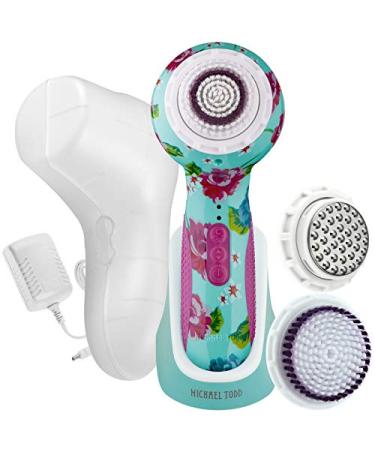 Michael Todd Beauty Soniclear Elite - Facial Cleansing Brush System - 6-Speed Powered Exfoliating Face & Body Brush