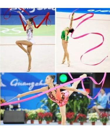 Floratek Dance Ribbon Streamer 10 Pack - 4.0 Meters | Rhythmic Gymnastic Silk Ribbons for Kids - Artistic Baton Twirling - Buy Online on GoSupps.com