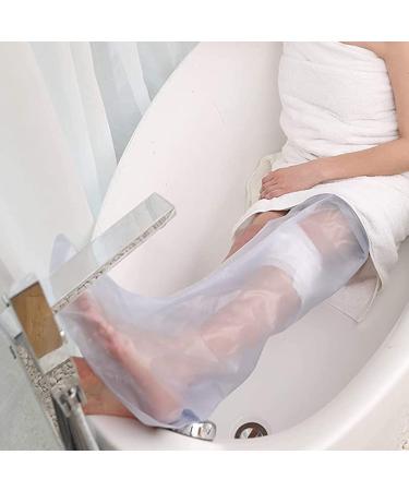 Jbnmvc Waterproof Cast Cover Leg Adult Full Leg Shower Protector Watertight Protection for Foot Ankle Knee Wound - Buy Online on GoSupps.com