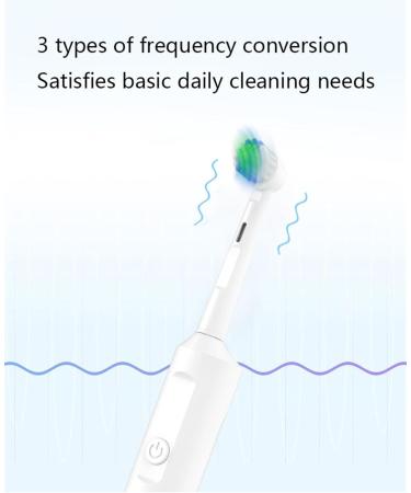 Adult Electric Toothbrush - 3-Mode Rotating Deep Cleaning with 2 Brush Heads & Smart Timer - Rechargeable | White - Buy Online on GoSupps.com