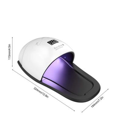 Ruihua 2-in-1 UV Nail Dryer - 48W LED Lamp for Gel Nail Polish & Shellac with Nail Polish Remover Cloths - Fast Efficient Nail Hardening - Buy Online on GoSupps.com