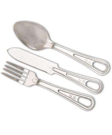 Mess Kit Fork, Knife, and Spoon