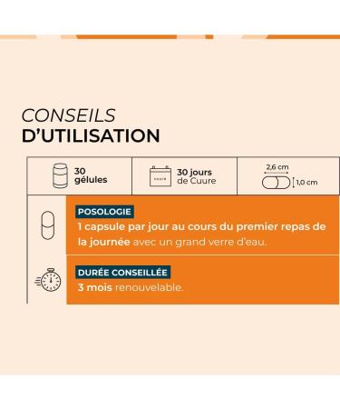 Cuure Anti-Hair Loss Complex for Men - 9 Active Ingredients - Biotin Zinc Saw Palmetto Vitamin B6 & B8 - Dense and Resistant Hair Growth - 30 Days - Made in France - Buy Online on GoSupps.com